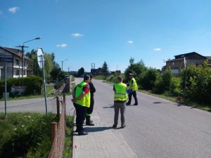 Na miejscu komisja badała miejsce wypadku.