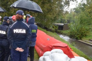 Policjanci na ćwiczeniach powiatowych