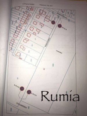 Mapa ze zmianami organizacji ruchu w Rumi