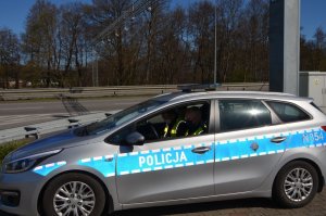 Policjanci patrolują rejon drogi K6 w Redzie - kontrole prędkości