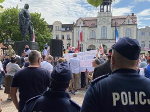 Policjanci zabezpieczali wizytę Premiera w Wejherowie