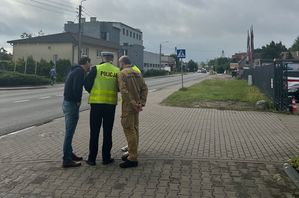 Komisja pracuje na miejscu wypadku