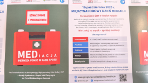 Ulotka informacyjna o tygodniu mediacji