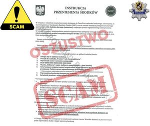 Wiadomości otrzymane w załącznikach które z pozoru wyglądają jak pisma urzędowe ale faktycznie jest to oszustwo.