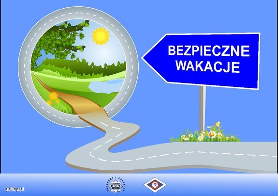 Grafika wakacyjna ze słońcem
